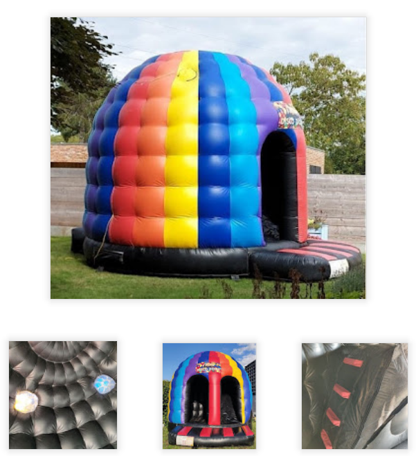 Grote DISCO DOME met glijbaan